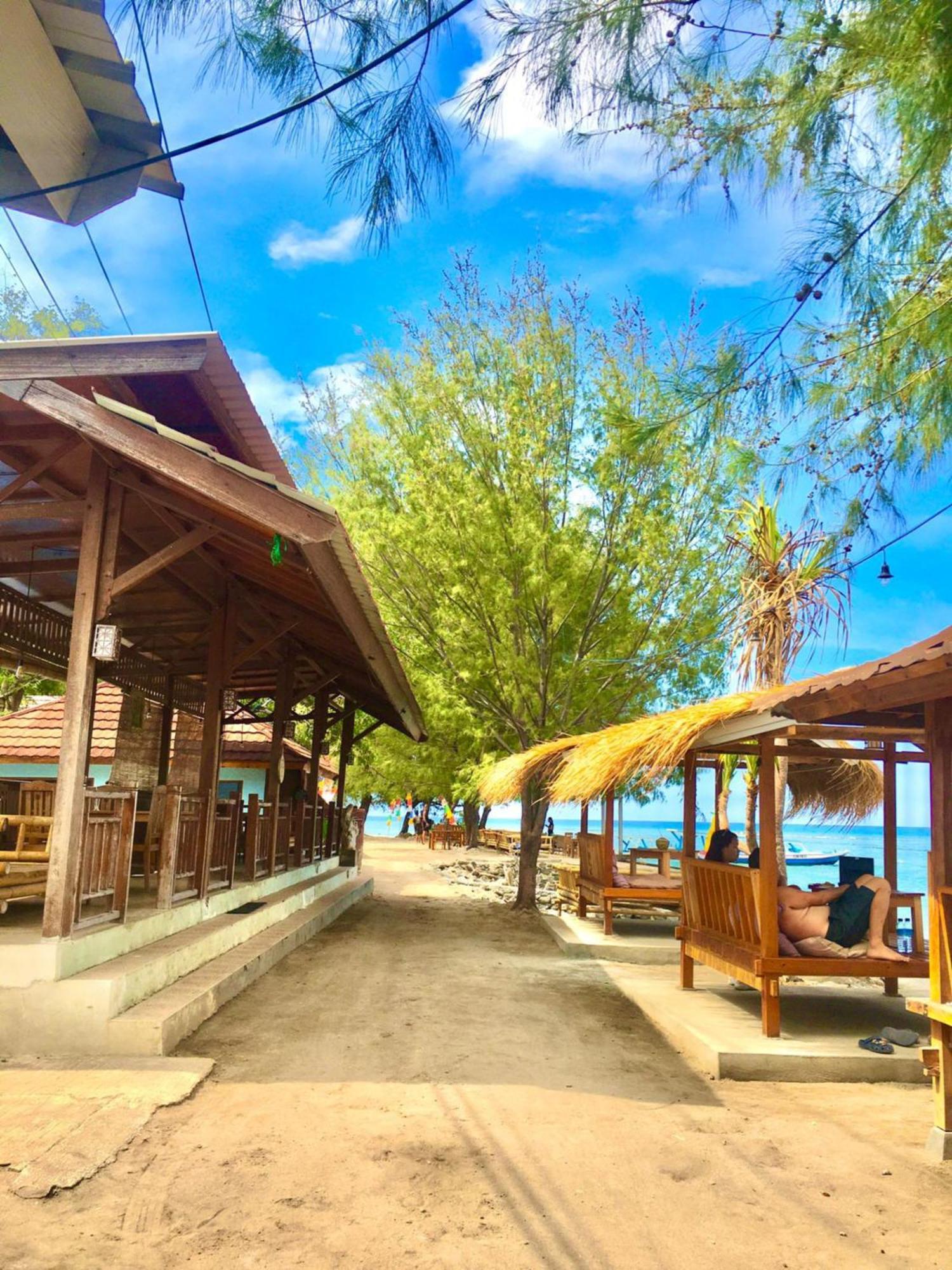 Hotel Gusung Indah Bungalow Gili Air Exterior foto