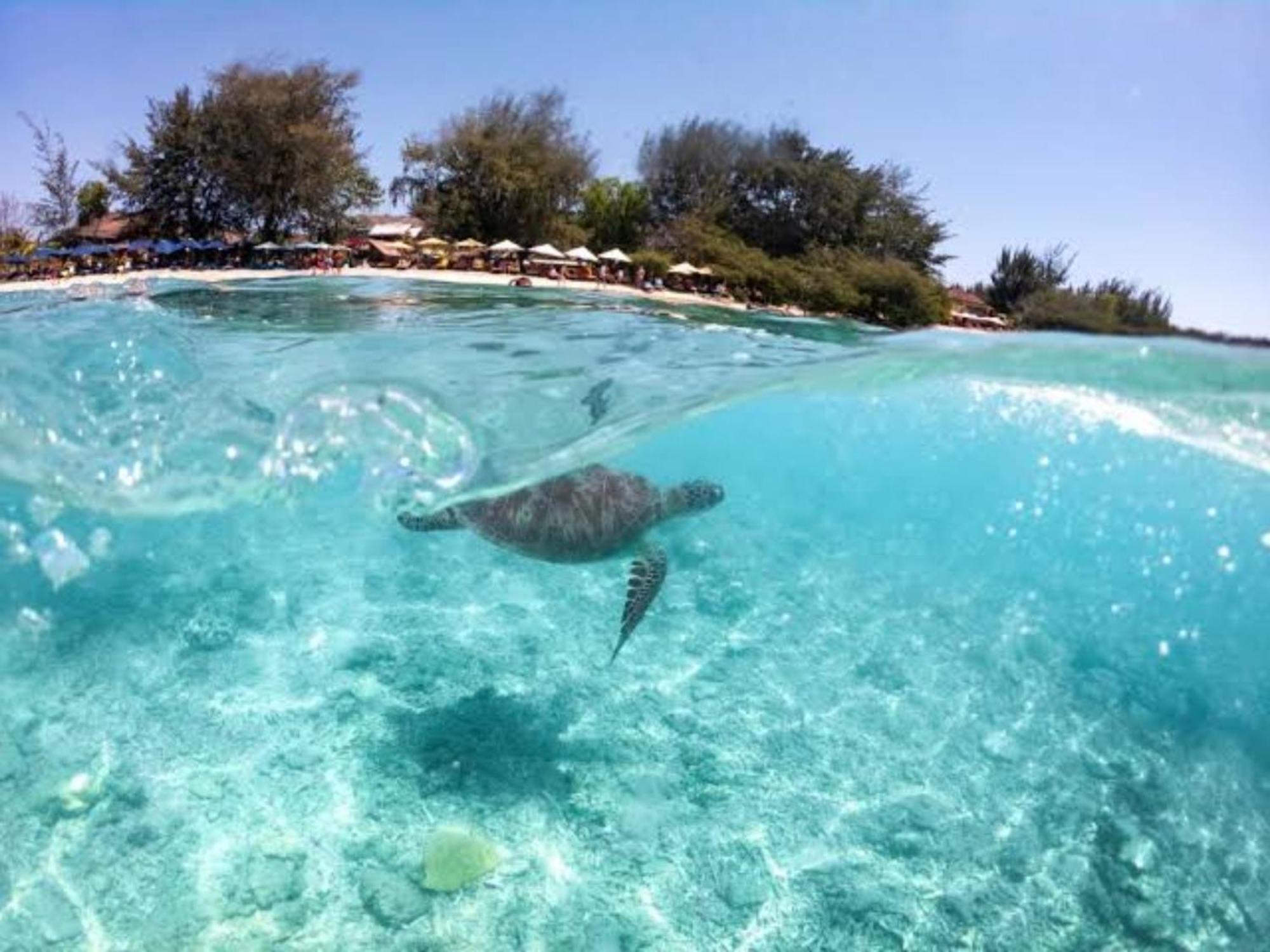 Hotel Gusung Indah Bungalow Gili Air Exterior foto