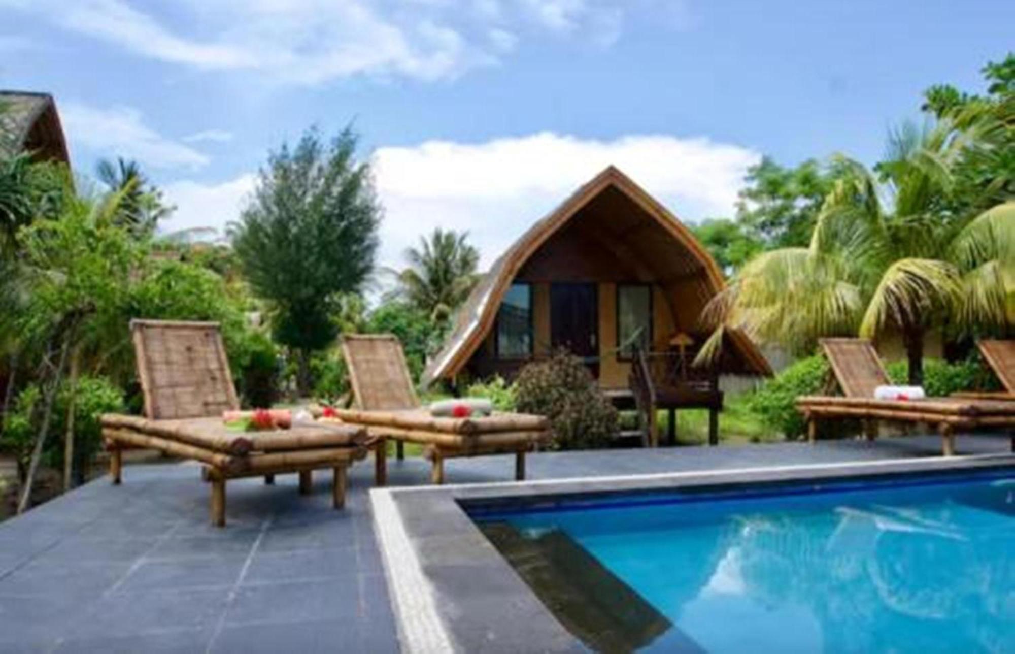 Hotel Gusung Indah Bungalow Gili Air Exterior foto